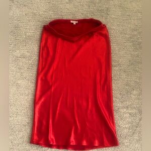Red Silk Skirt